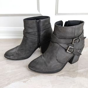 Faded Glory Gray Women's Heeled Boots Size 7